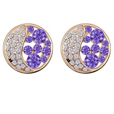 Gold Moon  On Purple 